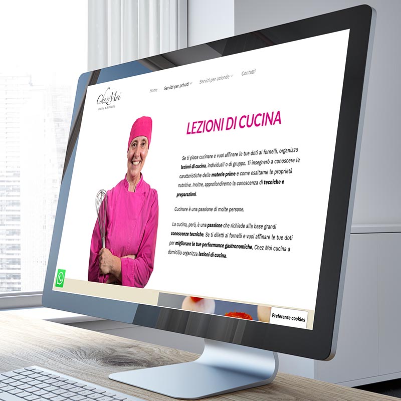 Realizzazione sito web Chez Moi Cuisine
