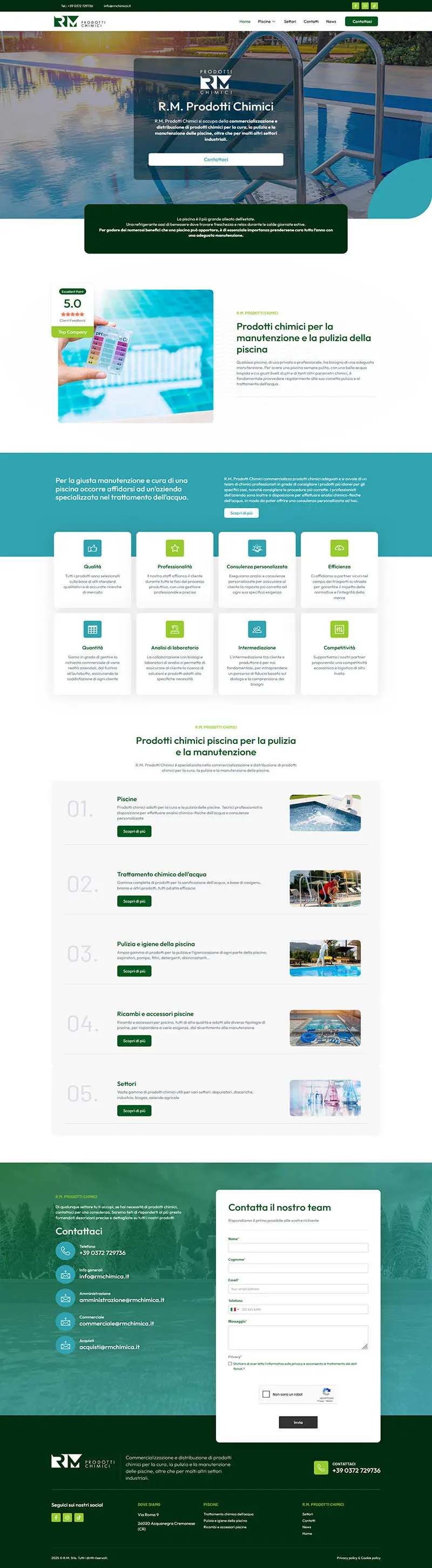 sito web RM Chimica Pizzighettone