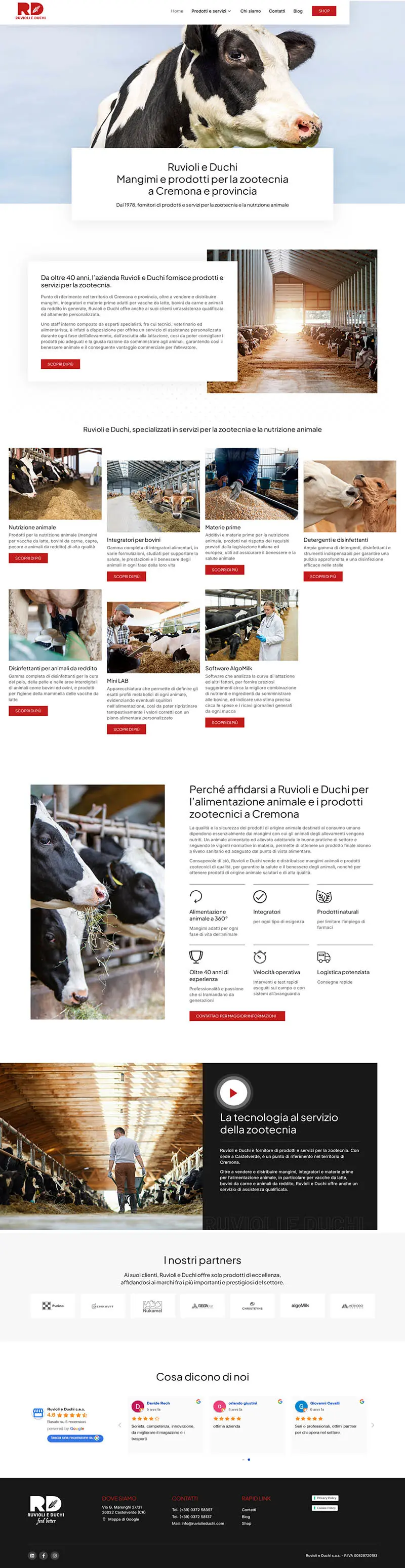 nuovo sito web Ruvioli e Duchi